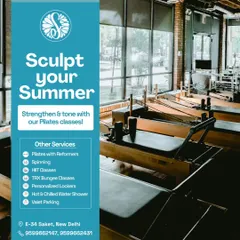 Our studio is designed to help you sculpt your summer body and beyond. We offer a range of services including reformer Pilates, spinning, and HIIT classes.