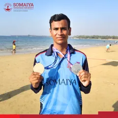 We celebrate the achievements of our part-time swimming coach, Varad Kuvar, who secured two medals at the 15th Sindhudurg Ocean Swimathon. Our coaches are active competitors, bringing real-world experience to their training.