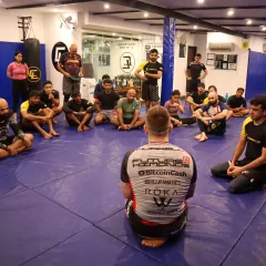 We bring in world-class instructors for seminars. It's a great way for everyone, from our youngest members at 11 to our oldest at 50, to learn together as a community.