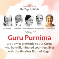 On Guru Purnima, we bow in gratitude to our Gurus. Our teachings are built on a timeless lineage, starting from Paramhamsa Madhavadas Ji to the present day, ensuring you learn authentic, classical yoga passed down through generations.
