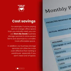 Using my business storage services can lead to significant cost savings. Instead of renting a larger office, you can store excess items with me and downsize to a more affordable space.