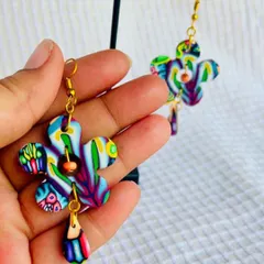 My polymer clay earrings are super lightweight and perfect for adding a pop of color. I handcraft each floral piece and bake it to perfection, so it's both beautiful and durable.