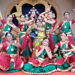 Performing for Lord Venkateshwara at Tirumala's Naadaneerajanam was a divine experience for us. This performance featured a custom choreography depicting the story of Ramayana, a service we offer for thematic events.