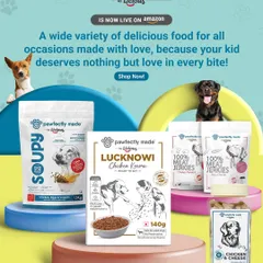 We have something for every craving. From our Soupy meals and Lucknowi Chicken Korma to high-protein Meat Jerkies and crunchy Chicken & Cheese biscuits, every bite is packed with love and human-grade ingredients. Find our full range on Amazon.