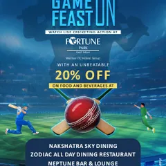 Game on, Feast on! We combine the thrill of live cricket with unbeatable food and beverage offers at all our restaurants.