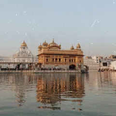 A photograph I took of the Golden Temple in Amritsar, a place of immense peace and spiritual energy for me. This image serves as a constant source of inspiration, reminding me of the beauty and serenity I hope to convey through my artwork.
