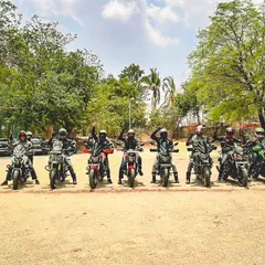 More than a club, we are a family. Here's the DRCB gang lined up during our 5th-anniversary meetup. We ride together, we stand together.