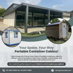 Your space, your way. My portable container cabins are ideal for offices or extra living space. They are customizable, easy to set up, and provide a functional and stylish solution tailored just for you.
