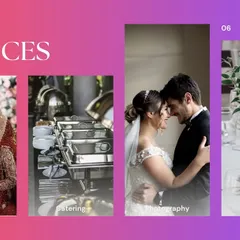 My services cover every aspect of a Muslim wedding. This includes matchmaking, 100% Halal catering, professional photography, and venue decoration, all managed through one point of contact.