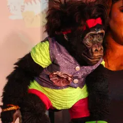 Nikki is always dressed for the occasion. Here she is, ready to entertain the crowd at Child Fest '24 with her vibrant outfit and even more vibrant personality.