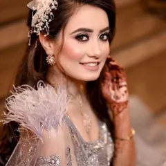 My engagement bride, looking like a princess. I gave her a soft, romantic makeup look with a beautiful hair accessory.