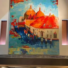 Go big or go home. This massive 9x12 feet canvas of the Kamakhya Temple was a fantastic project. It shows that no idea is too large to bring to life. If you have a grand wall and a grander vision, I can make it happen.