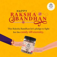 Happy Raksha Bandhan. This year, let's pledge to continue our sweet and sour fights for the last piece of candy, a bond as timeless as our Imly Candy.