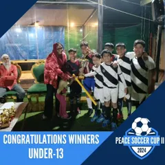 This is what hard work looks like. We are proud to showcase our Under-13 team celebrating their victory at the Peace Soccer Cup II 2024. Moments like these are a testament to our players' dedication and teamwork.