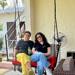 Our hanging swing is one of the most popular spots to relax and take photos. It's the perfect place to sit back with a friend and enjoy the peaceful farm vibes.