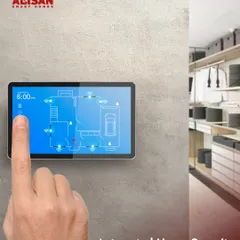This wall mounted smart home panel provides a central command center for your entire house. The intuitive floor plan display allows you to monitor and control every connected device with a simple touch.