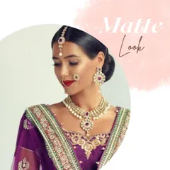 A matte makeup look is perfect for those with oily skin or for anyone who prefers a shine-free, velvety finish. This style provides excellent coverage and longevity for long events.