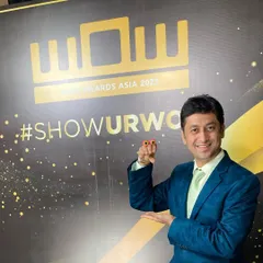 At the WOW Awards Asia 2023, where I was nominated for 'Best Stand Up Comic'. These events are a great opportunity to connect with the event industry fraternity.
