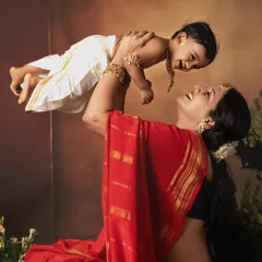 The bond between a mother and child is the purest form of love. My Yashodha and Krishna themed photoshoots are a beautiful, artistic way to celebrate this connection, creating a timeless piece of art for your family.