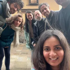 A trip to remember! A group selfie with my amazing band and friends in Bogotá. These are the cherished moments on the road that make us a family.