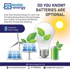 Did you know batteries are optional? Your system can be grid-tied through net metering, allowing you to export excess energy without the cost of battery storage.