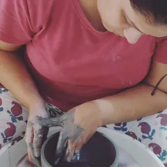 I'm excited to be experimenting with recycled clay from Earth Tatva. This video shows me working with their clay mix, which is made partly from waste ceramic pieces. It's a small step towards more sustainable pottery.
