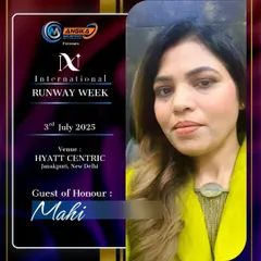 Our founder, Mahi, was invited as the Guest of Honour at the International Runway Week, a recognition of her leadership and contribution to the beauty and fashion industry.