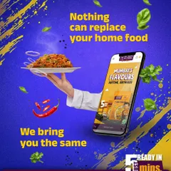 Nothing can replace your home food, but I bring you the same taste. It's not restaurant food or instant noodles, it's just like ghar ka khaana, ready in 5 minutes.