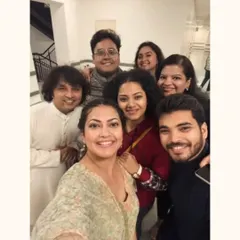 A wonderful group selfie after performing at the NMACC studio theatre with these incredible musicians.