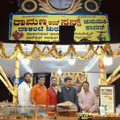 Visiting my dear friend Paramesh's 'Ramanna Churumuri' stall at the Mysore exhibition. Even small businesses deserve a shout-out. The churumuri was delicious.