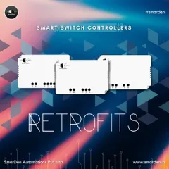 These retrofit smart switch controllers are the brains behind the operation. They install without any need to change your existing switches or wiring, making the upgrade to a smart home quick and easy.