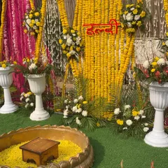 I host vibrant Haldi ceremonies that are full of color and joy. My lawn space can be transformed with traditional marigold and floral decor to create the perfect setting for your pre-wedding celebrations.