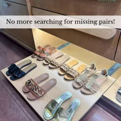 No more searching for missing pairs. This pull-out shoe shelf provides a clean and accessible way to store flat sandals, keeping them organized and easy to grab.