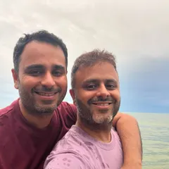 Celebrating my parents' wedding anniversary. The simple joys of life, like riding on a two-wheeler with them, are what truly matter.