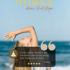 "It was a great session & felt extremely calm during doing this. Thank You So Much." Cultivating a sense of calm is at the heart of our practice. We are thrilled that our sessions provide this peaceful experience.
