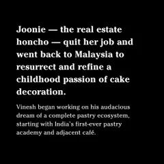 A snippet from an article that tells my story. I left my old job to go back to my childhood passion of cake decorating, and I've never looked back.