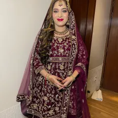 From my makeover diaries. This full-length shot shows the beautiful embroidery and the flattering silhouette of the gown.