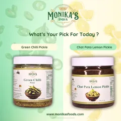 What's your pick for today? Are you in the mood for the fiery kick of Green Chilli Pickle or the zesty tang of Chat Pata Lemon Pickle? Your parathas are waiting.