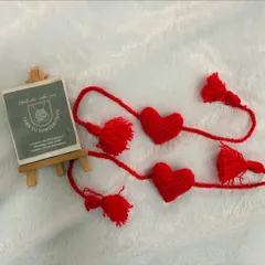 A simple and beautiful way to celebrate Raksha Bandhan. This is my handmade crochet heart rakhi, a lasting symbol of love for a sibling.