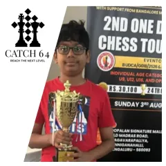 Congratulations to our student Bhuvan for winning the Open Category at a recent Rapid Chess Tournament. This victory is a result of dedicated practice and expert guidance from our coach, Ojas Kulkarni.