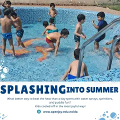 Splashing into summer. What better way to beat the heat than with water sprays and puddle fun? Our kids cooled off in the most joyful way.