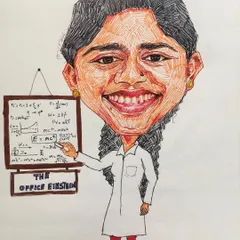 This is an example of my pen-on-paper caricatures, created for a corporate client to recognize their "Office Einstein." My unique hatch-line style gives it a classic, hand-drawn feel, and I can create these in bulk for team awards or events.