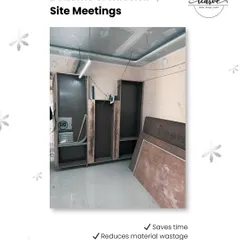 My 'Kaccha Site Meeting' is a key part of my process that saves time and reduces material wastage. This graphic outlines the core benefits of this on-site planning method, which ensures we get everything right before the final build.