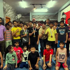 Another picture of our victorious team. The smiles on their faces show the result of their dedication.