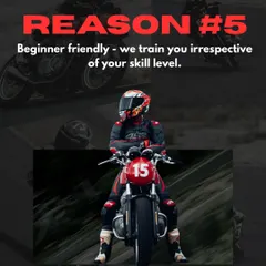 Why is PRN Motorsport the best place to master riding? We provide the bike, gear, and expert training in a safe, controlled environment.