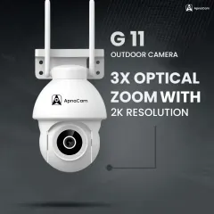 The G11 Outdoor Camera is built to perform. With 3x optical zoom and crisp 2K resolution, you can capture details from a distance, making it ideal for monitoring entry points, driveways, and large outdoor spaces.
