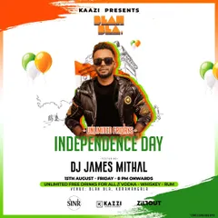 My Independence Day event poster for an 'Unlimited Fridays' open bar party. Themed events like this are a great way to bring everyone together for a unique celebration.