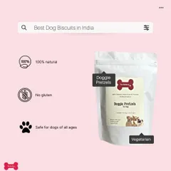 Searching for the best dog biscuits in India? Look no further. My Doggie Pretzels are 100% natural, gluten-free, vegetarian, and safe for dogs of all ages, meeting all the criteria for a healthy, nutritious treat.