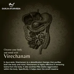 Cleanse your body and mind with Virechanam, a core Panchakarma therapy. This medicated purgation process purifies the gastrointestinal tract, balances the Pitta dosha, and removes deep-seated toxins.