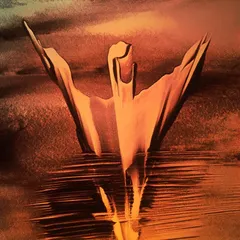 Titled 'Spread', this piece is part of my 'Sanddigi' collection. It starts as a physical sand painting and is then transformed into a dynamic digital artwork, exploring themes of struggle and release.